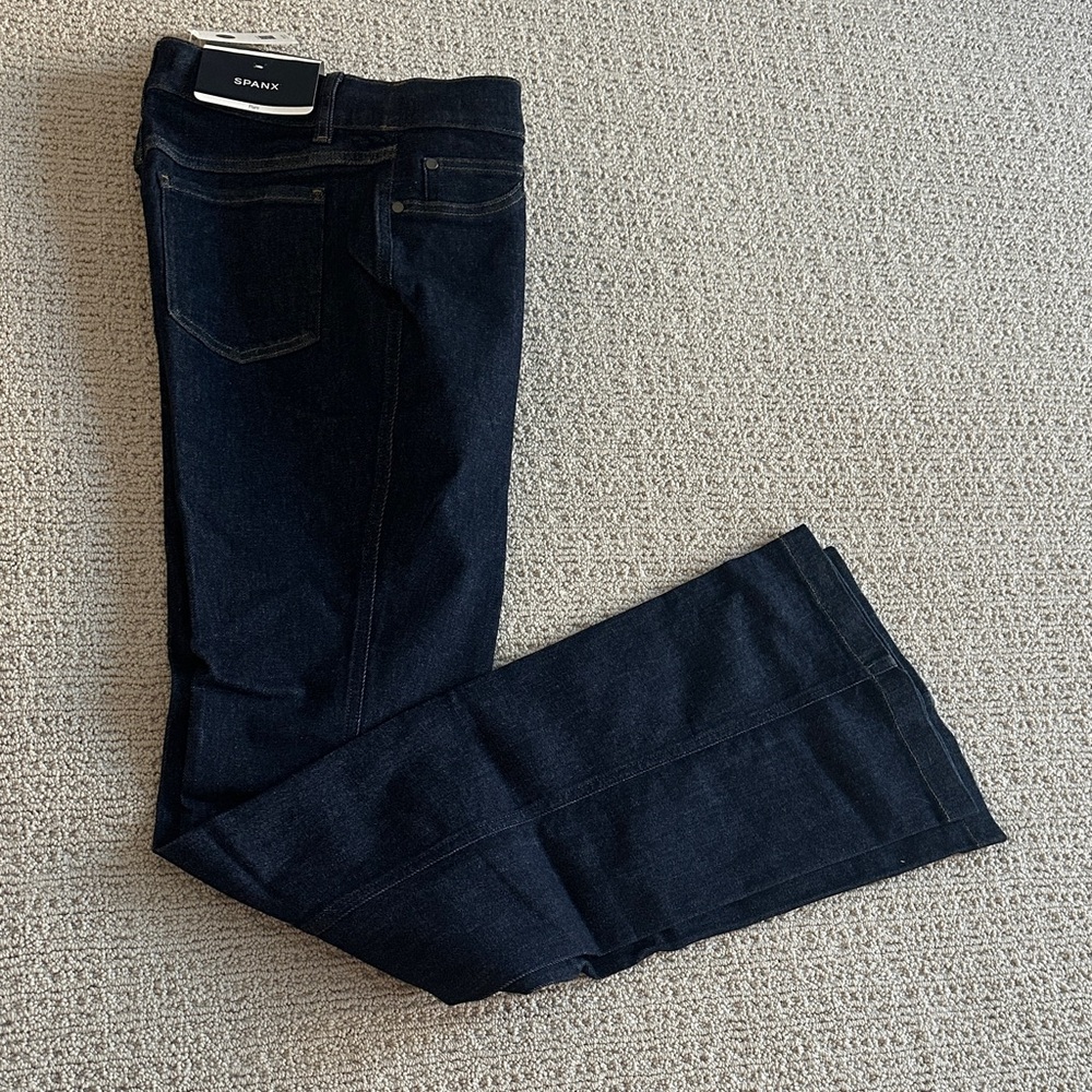 SPANX Women's Dark Blue Flare Jeans